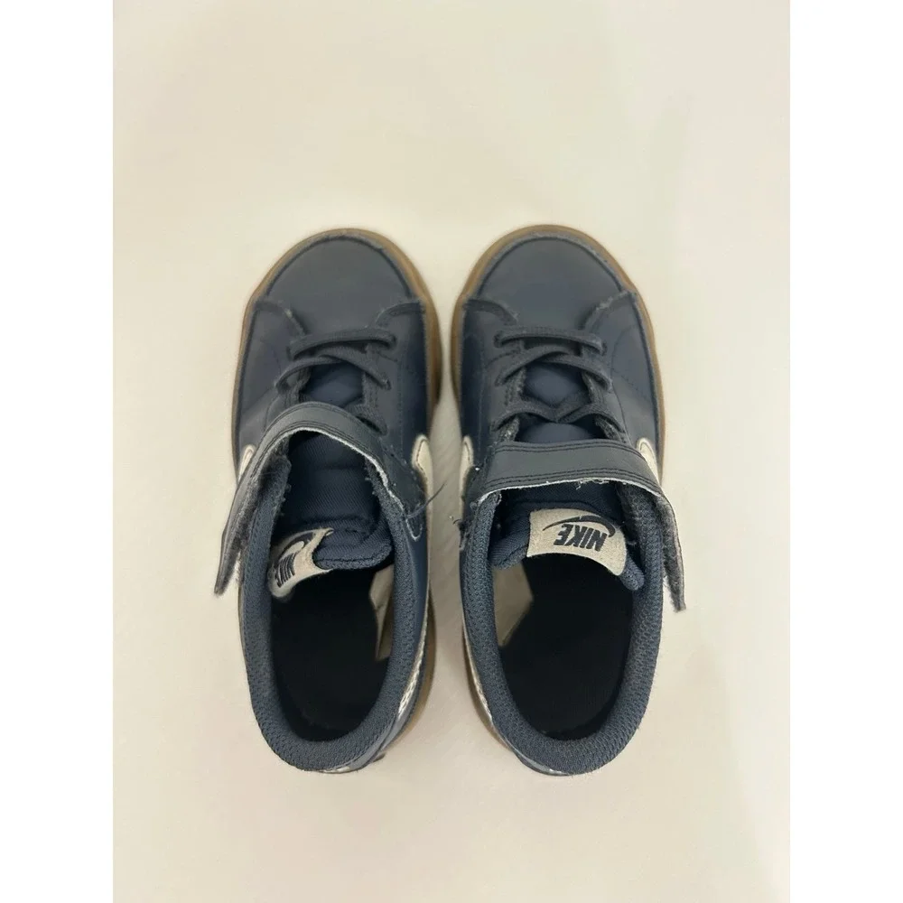 KIDS' TODDLER NIKE COURT LEGACY CASUAL SHOES Thunder Blue/Gum Light Brown 10c